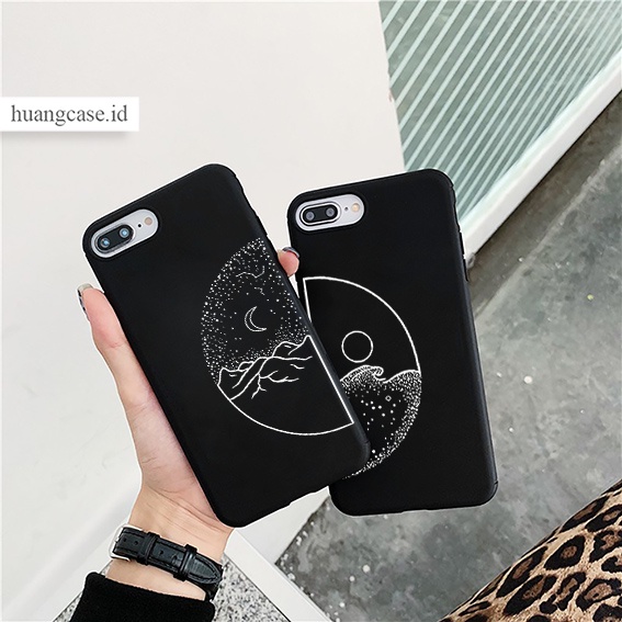 Huang Case - SOFTCASE COUPLE CASE MOON TERBARU IPHONE 6 IPHONE 6 PLUS IPHONE 7 IPHONE 7 PLUS IPHONE 