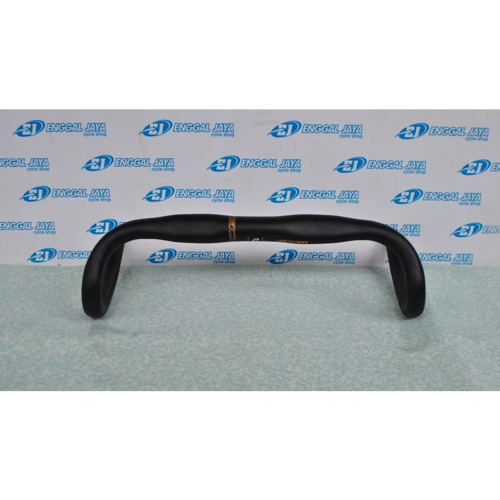 Handlebar Dropbar Stang Balap Roadbike ZOOM Type DR 194 Terbaru Pipih Gepeng 31.8 Oversize 420mm Bla