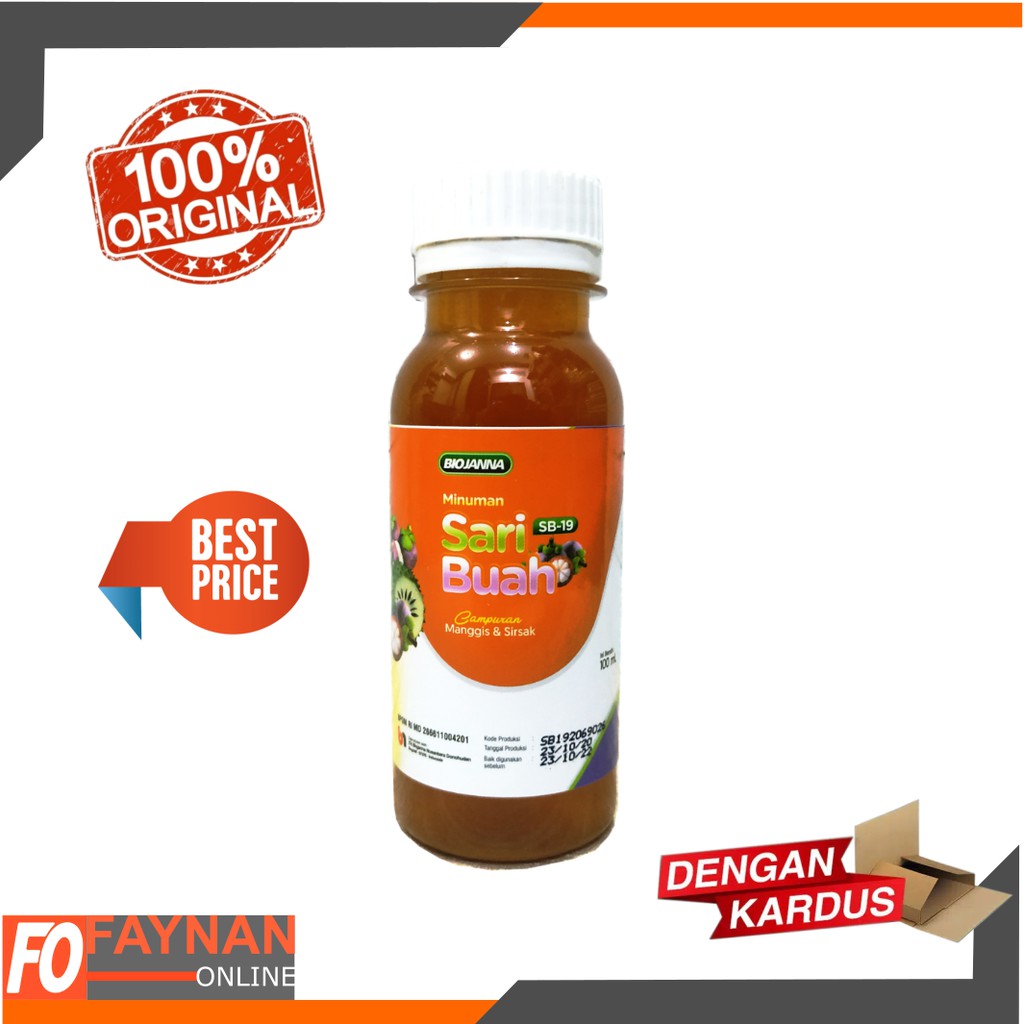 

BioJanna Sari Buah SB-19 Sari Buah Sirsak dan Manggis Minuman Prebiotik Bio janna Sari Buah