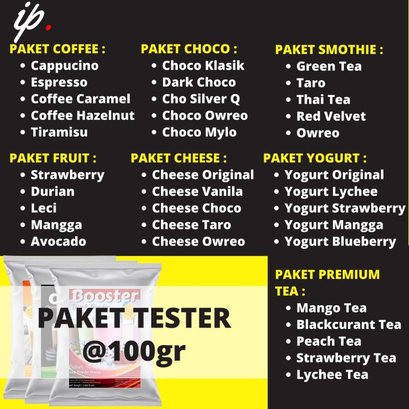 

Chai.Powder | Paket Sample / Bubuk Minuman Kekinian