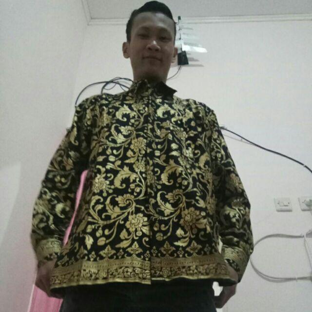 Setelan Batik Sarimbit Gamis Big Size Jumbo Size Fit Xxl Ld 120 Cm + Kemeja Batik Ld 120 Cm Fit Xxl