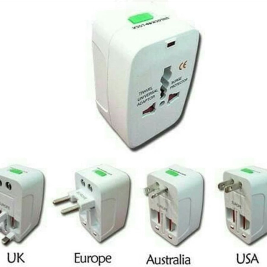 Adapter Adaptor Colokan Internasional 4 in 1