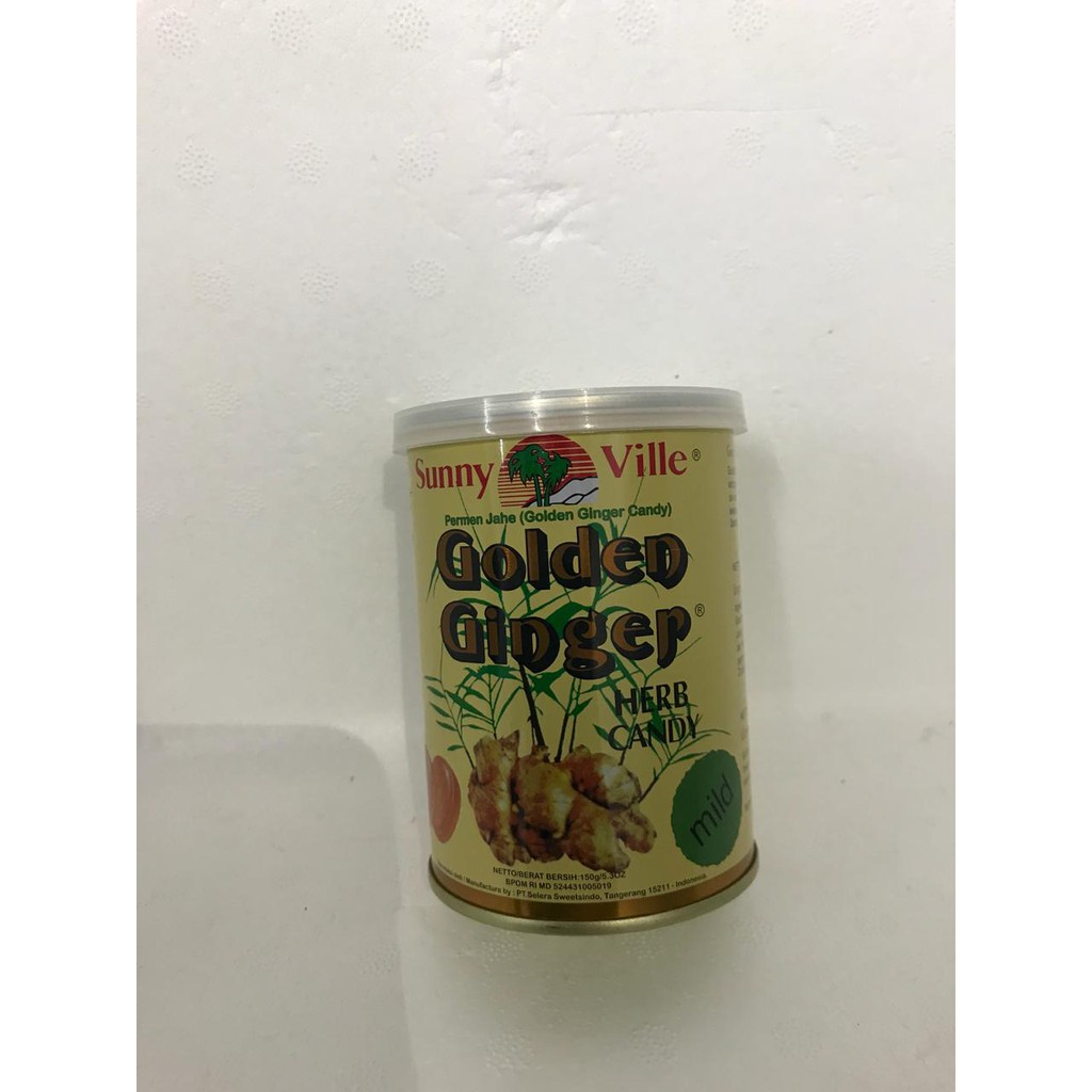 

SUNNY VILLE GOLDEN GINGER HERB CANDY MILD 150G / PERMEN JAHE MEDIUM
