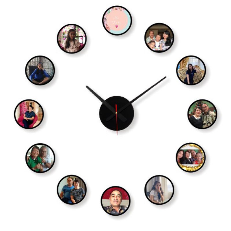 JAM DINDING RAKSASA CUSTOM FOTO / JAM DINDING BESAR CUSTOM / JAM DINDING RAKSASA DIY