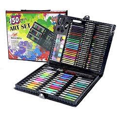 TOKO21GROSIR-- PENSIL WARNA 1SET - PENSIL WARNA SET CRAYON COLOURING SET 150 PCS ART