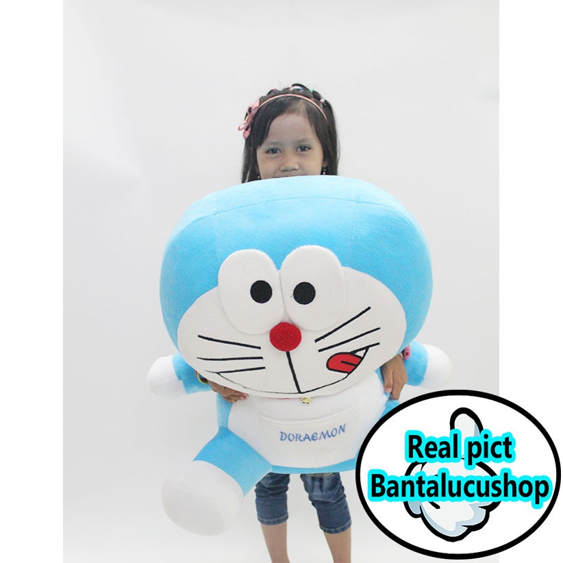 Boneka Doraemon Jumbo Duduk Super Halus SNI Rapih