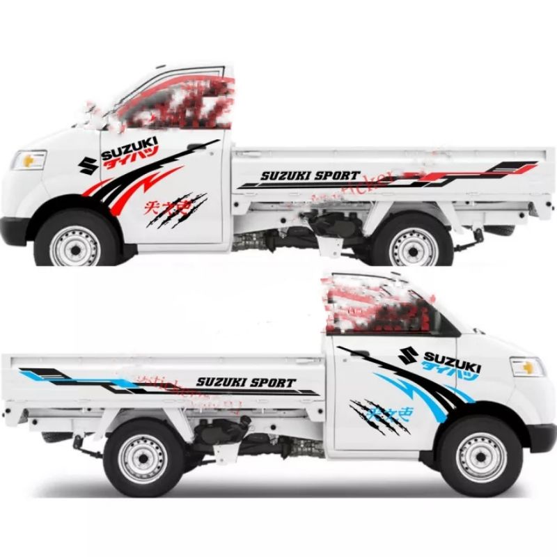006 Stiker cuting Mobil Pick Up Apv Stiker Striping Suzuki Sport Stiker Mobil Pick Up Suzuki Apv Meg