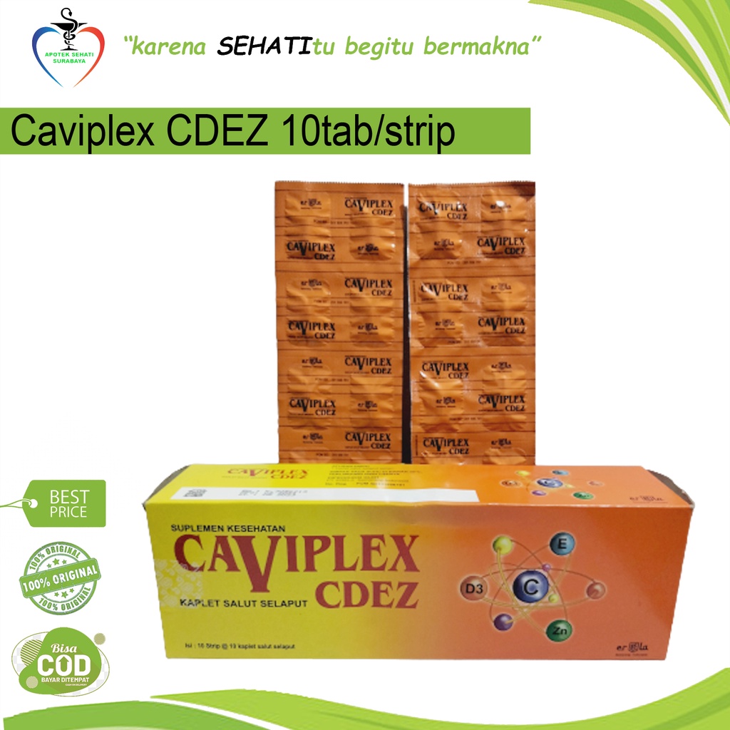 CAVIPLEX CDEZ VITAMIN C D E DAN ZINK SUPLEMEN DAYA TAHAN TUBUH