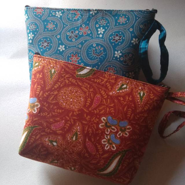 Dompet batik clutch beranak/souvenir dompet batik beranak
