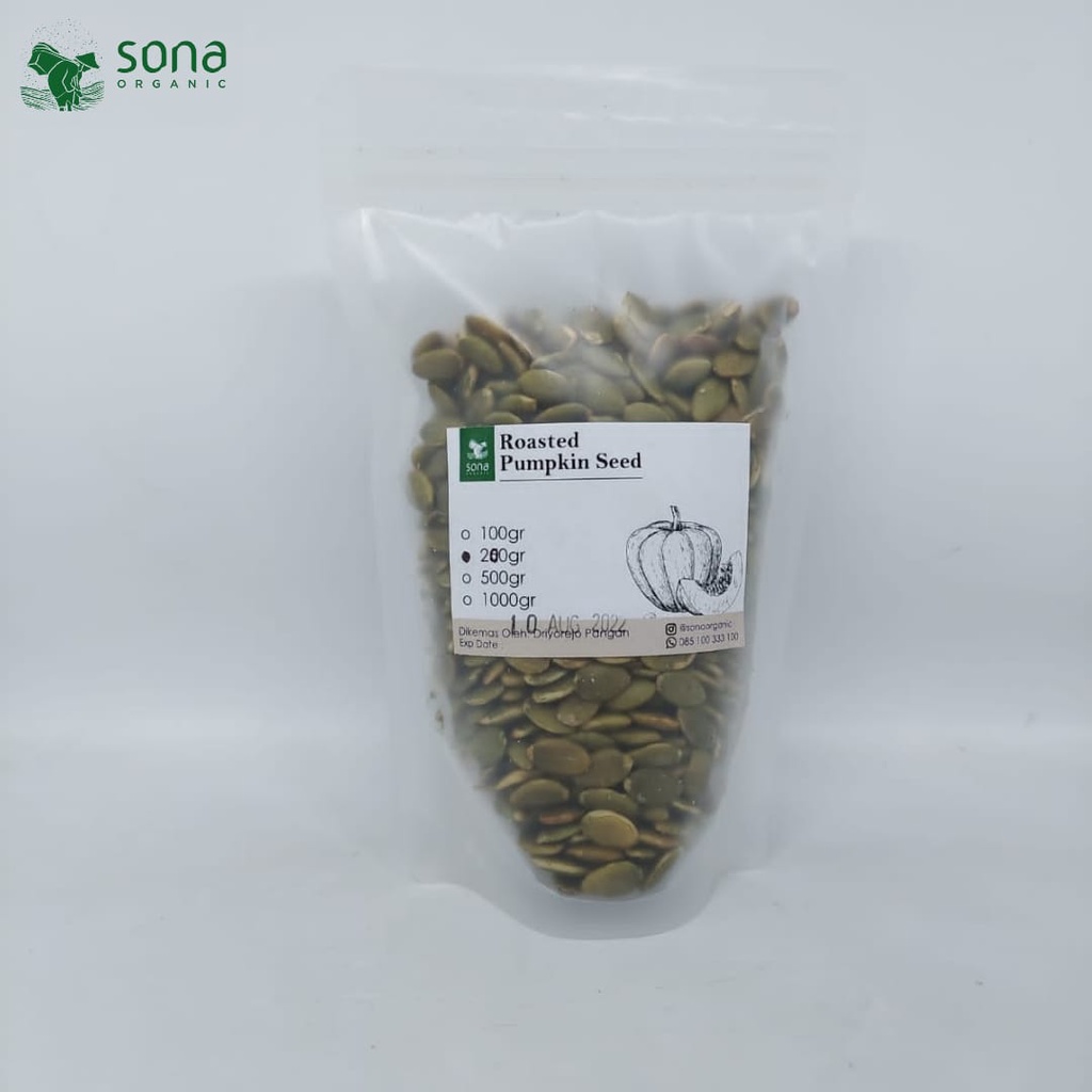 

Roasted Pumpkin Seed 200gr - Pumpkin Seed Oven/Panggang - Sona