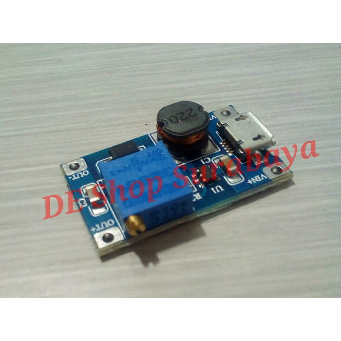 Modul Step Up MT3608 slot microUSB micro USB MT 3608