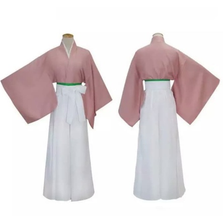 BAJU TRADISIONAL JEPANG YUKATA HAKAMA KIMONO PEREMPUAN JAPAN DRILL