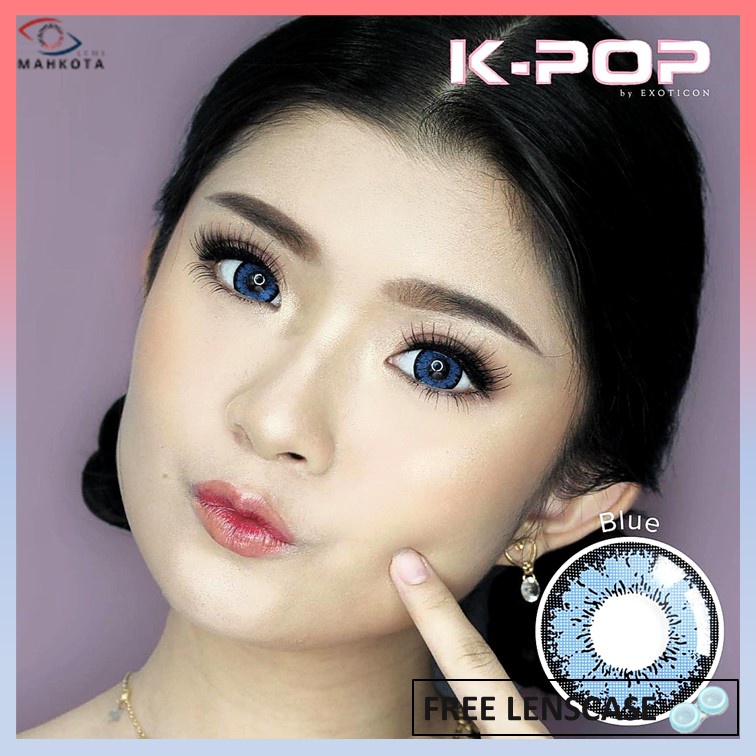 SOFTLENS X2 KPOP NORMAL &amp; MINUS (-0.50 s/d -6.00) BY EXOTICON BIGEYES 16MM / GREY BROWN BLUE BLACK / K-POP / Softlen Soflen Soflens