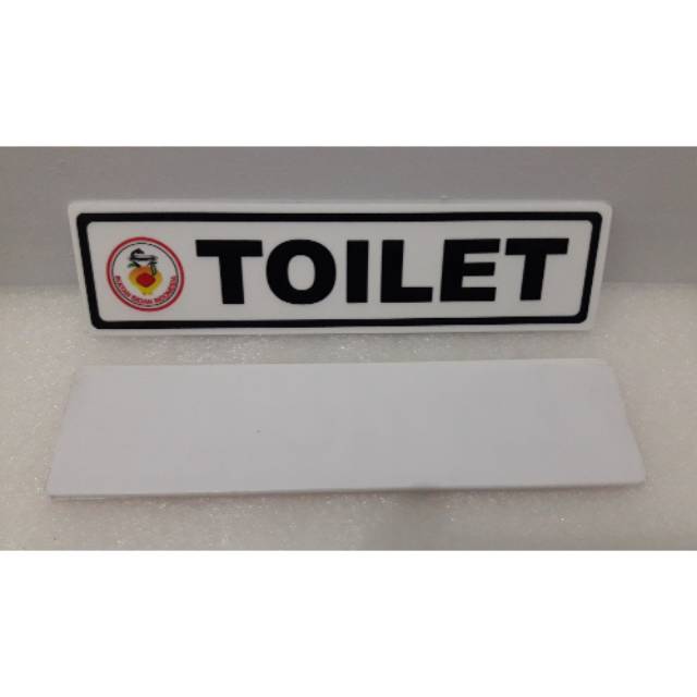 

SIGN LABEL ACRYLIC SIGN BOARD ACRYLIC TOILET 5X20