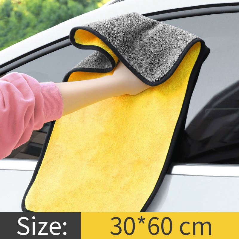 Microfiber Lembut Cuci Mobil car cleaning towel Perawatan Mobil Lap Pengering Mobil detailing cloth towel Perlengkapan Bersih 30x30 30x60 cm