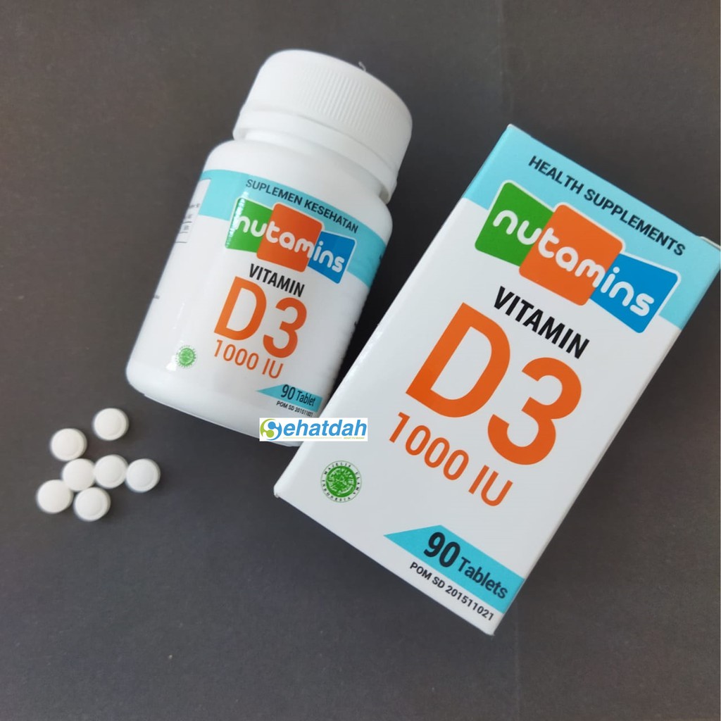 Nutamins Tablet Vitamin D3 1000 IU - 90 tab/botol