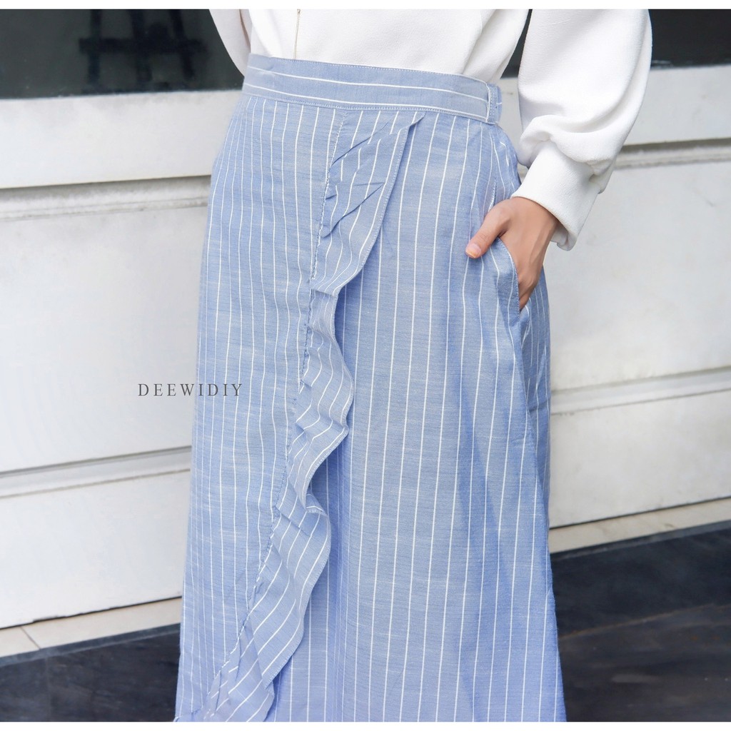 AGNIA STRIPE SKIRT