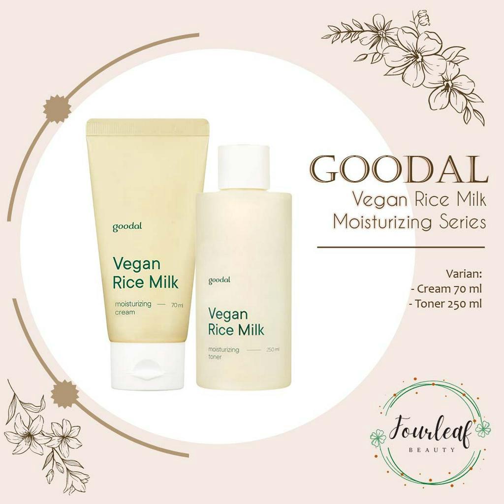 GOODAL Vegan Rice Milk Moisturizing Series - Cream 70 ml / Toner 250 ml