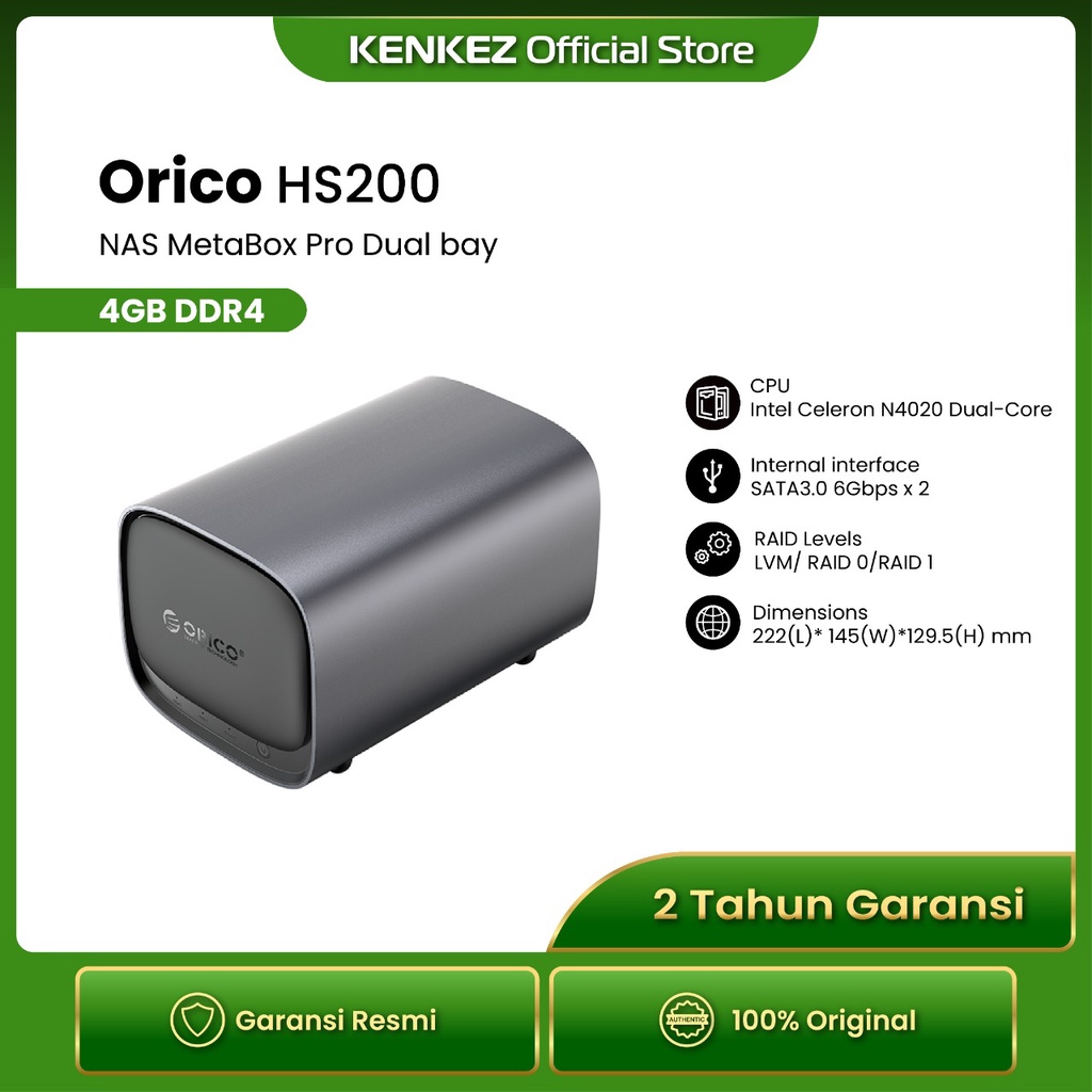 ORICO HS200 MetaBox dual-bay HDD Enclosure