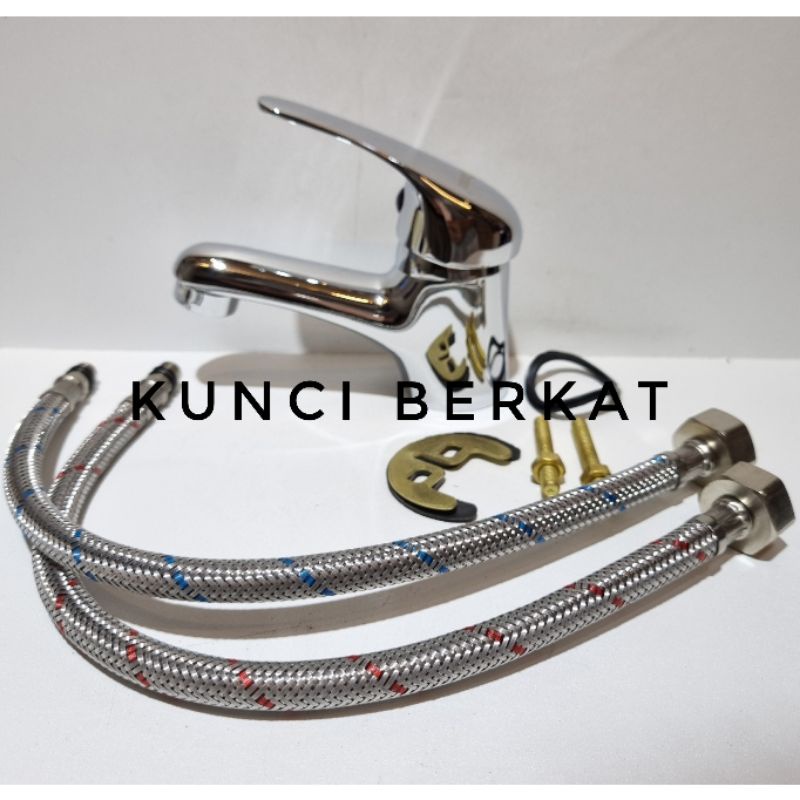 Kran Wastafel Panas Dingin/Keran Mixer/Hot and Cold/Brass/Kuningan