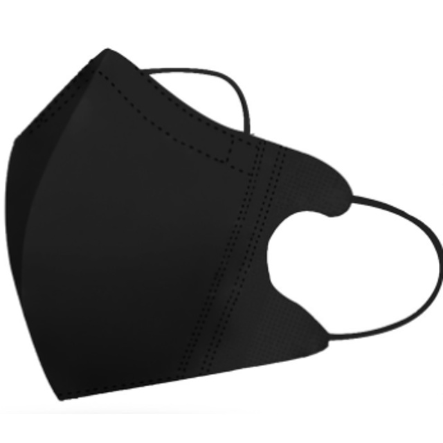 Masker Duckbill Hitam Garis Hidung