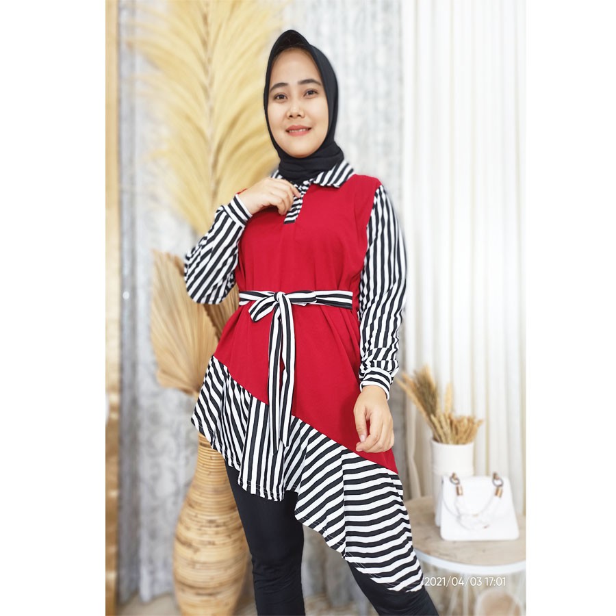 FELISIA TUNIK KOMBINASI SALUR GL FASHION