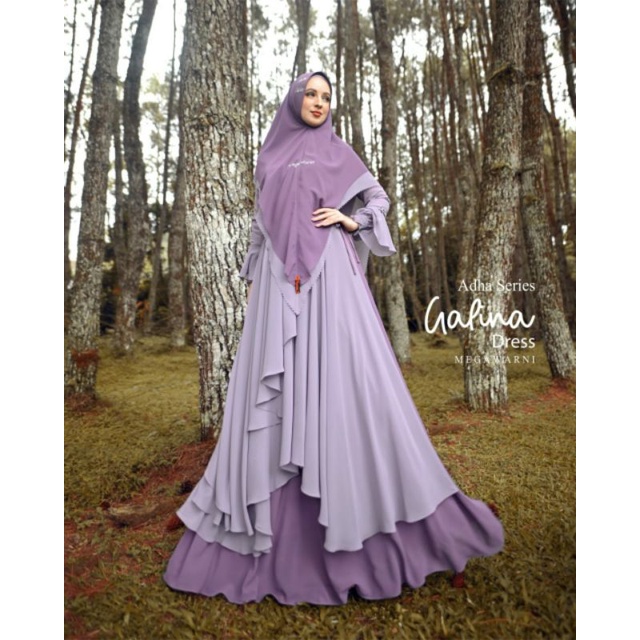 [MEGAWARNI.ORI] TERLARIS GAMIS SYARI CERUTI / DRESS SET  " ADHA SERIES " BY MEGAWARNI