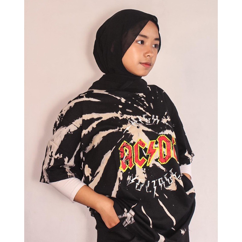 koas tiedye ACDC vintage murah