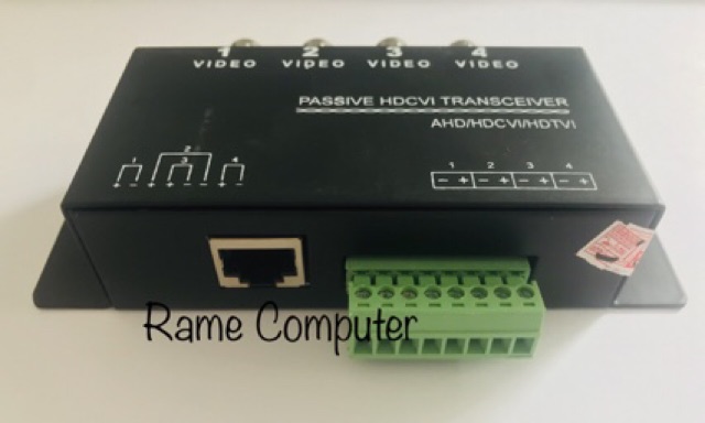 PASSIVE HDVCI TRANSCEIVER - Video Balun Pasif 4CH 4 Channel AHD Analog Ekonomis Jarak Jauh Murah