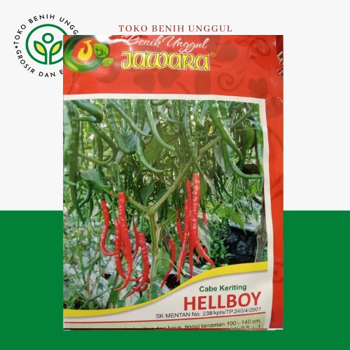 bibit benih cabai merah keriting hellboy 5gr - bibit cabai merah super