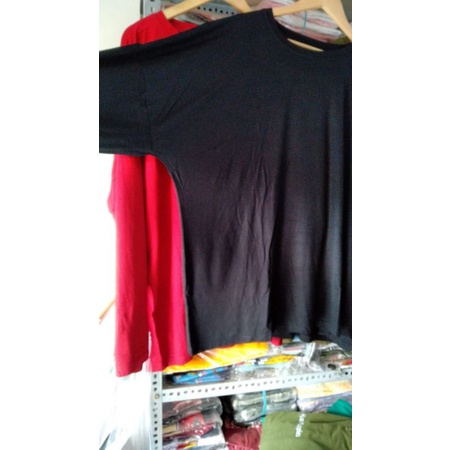 (LD 140cm) 4L ATASAN BIGSIZE ATASAN JUMBO KAOS JUMBO LENGAN PANJANG JUMBO