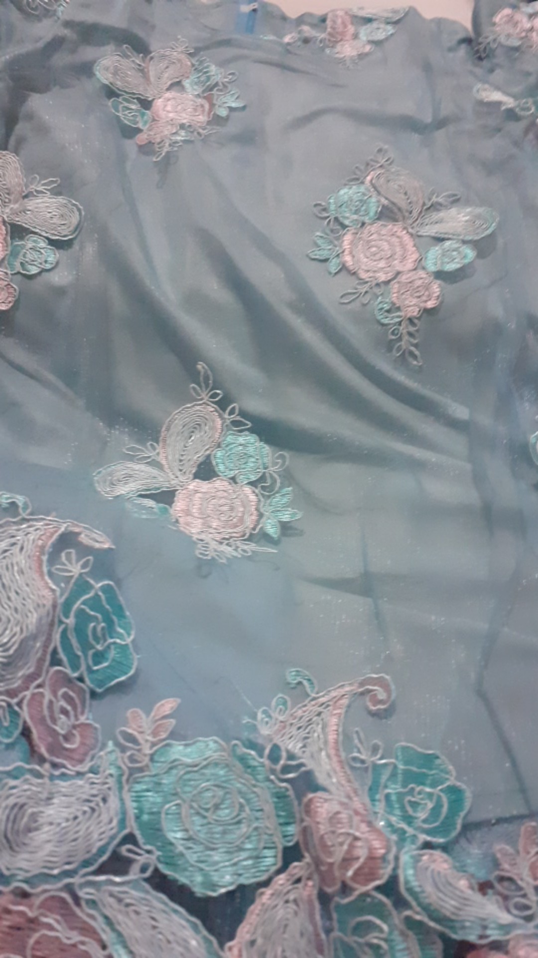 Tunik Brukat Tulle Bunga / Brokat Tille / Tunik Tile