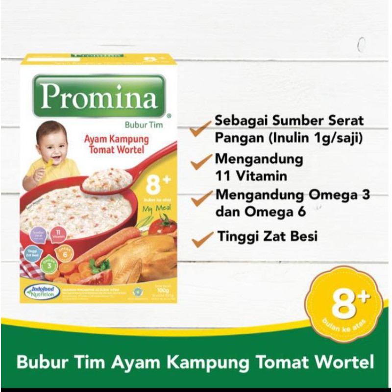 bubur tim promina bubur bayi untuk 8 bulan / bubur tim promina 8+ bubur tim