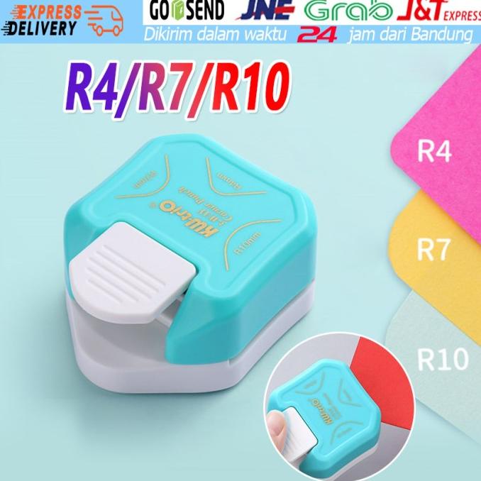 :<:<:<:<] Alat Pemotong Sudut Kertas 3 in1 R4/R7/R10 Corner Punch Corner Rounder