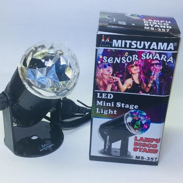 COD Lampu Disco Sensor Suara + Stand Mitsuyama MS-357 Lampu Hias /Lampu Disco MS-357