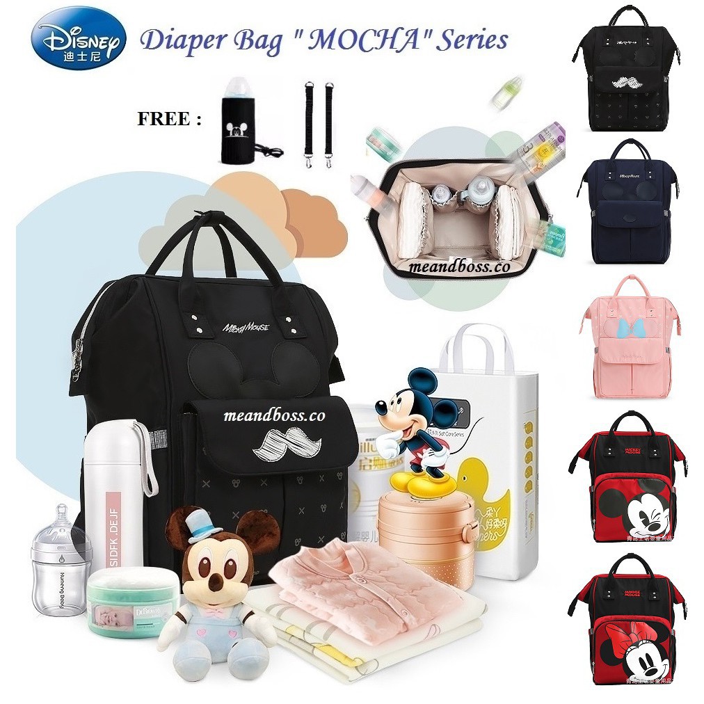 CHUBBI Tas Diaper Bag Disney Series Mocha All Varian