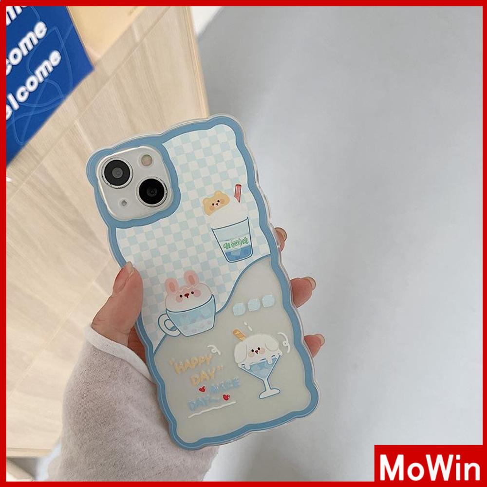 iPhone Case Silicone Soft Case Clear Case Wave Airbag Shockproof Camera Cover Protection Cartoon Cute Compatible For iPhone 11 iPhone 13 Pro Max iPhone 12 Pro Max iPhone 7 Plus xr