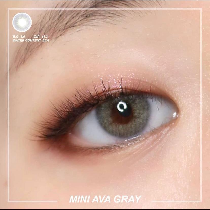 SOFTLENS MINI AVA GREY/ABU. NORMAL MINUS(s.d -10.00)