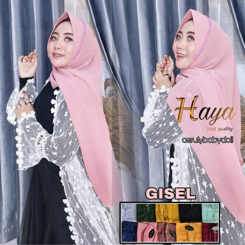 ORI HAYA Hijab | Pashmina pet payet mutiara premium | pashmina pet pesta | pasmina pet pesta