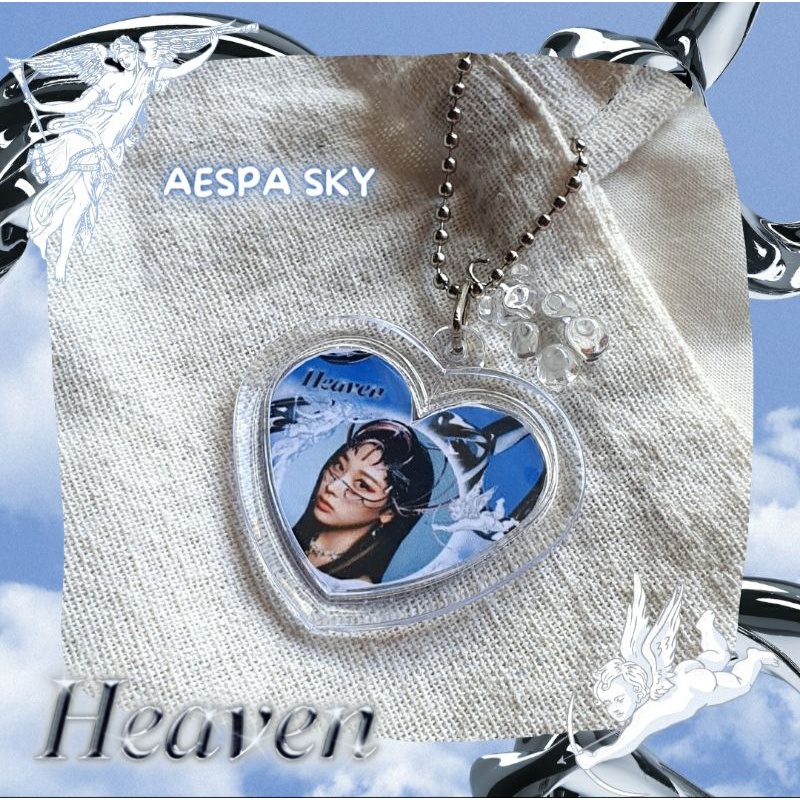 keychain aespa sky / Gantungan kunci aespa