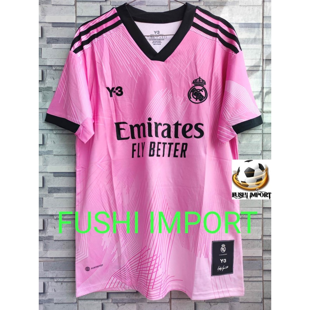 Jersey Baju Bola Madrid Kiper Goalkeeper Special PINK 2022 Grade Ori