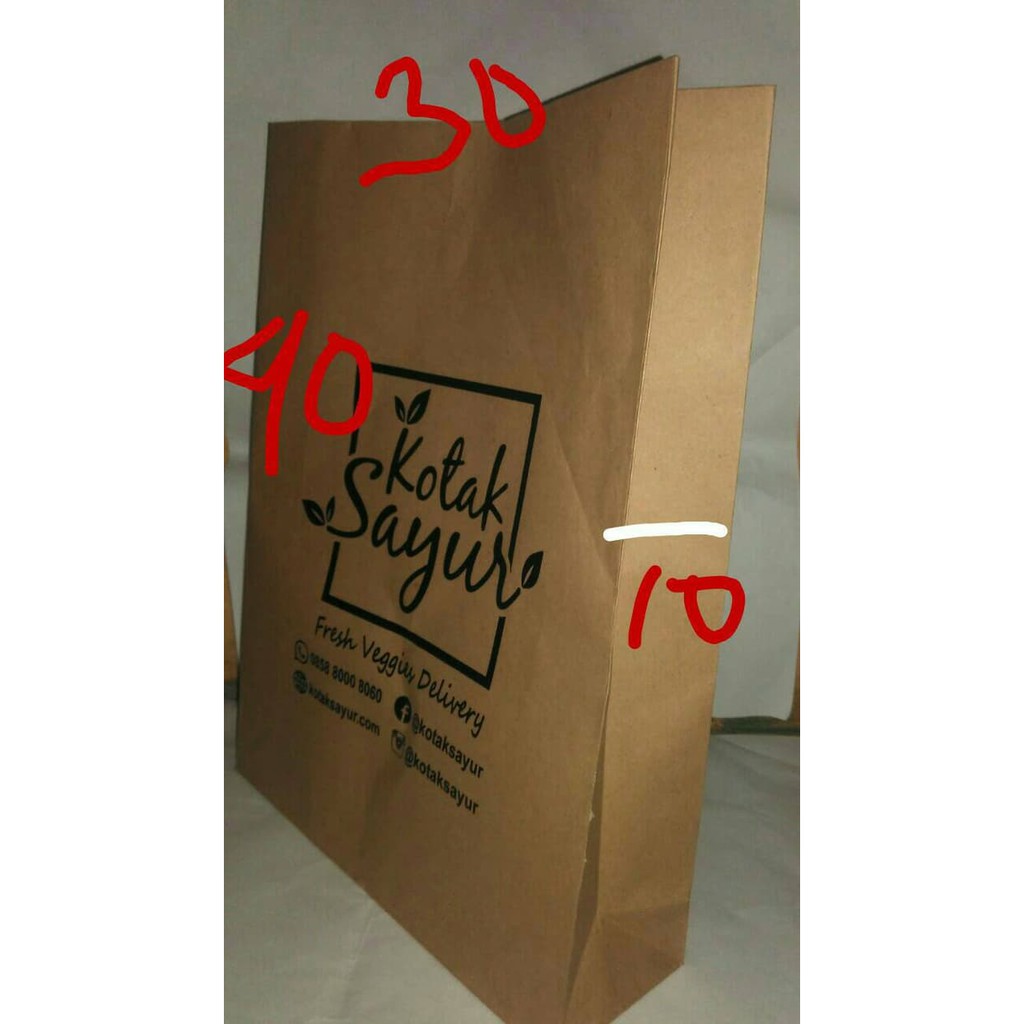 

Tas paperbag Ukuran 30x10x40 cm