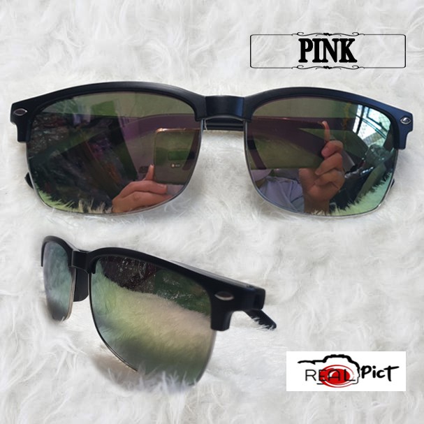 Kacamata Hitam Gaya Fashion Korean Style Retro Model Ray Vintage Kacamata Pria Wanita Sunglasses