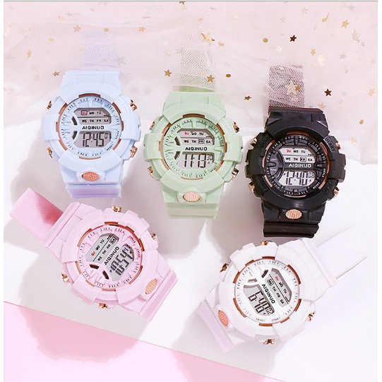 Jam Tangan Wanita Female Watch Sports Watch Women Girl Harajuku Electronic Watches