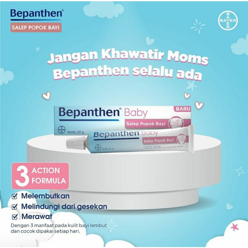 Salep Bepanthen 10gr (ruam, iritasi, luka) kemasan baru /salep ruam/salep iritasi salep untuk bayi d
