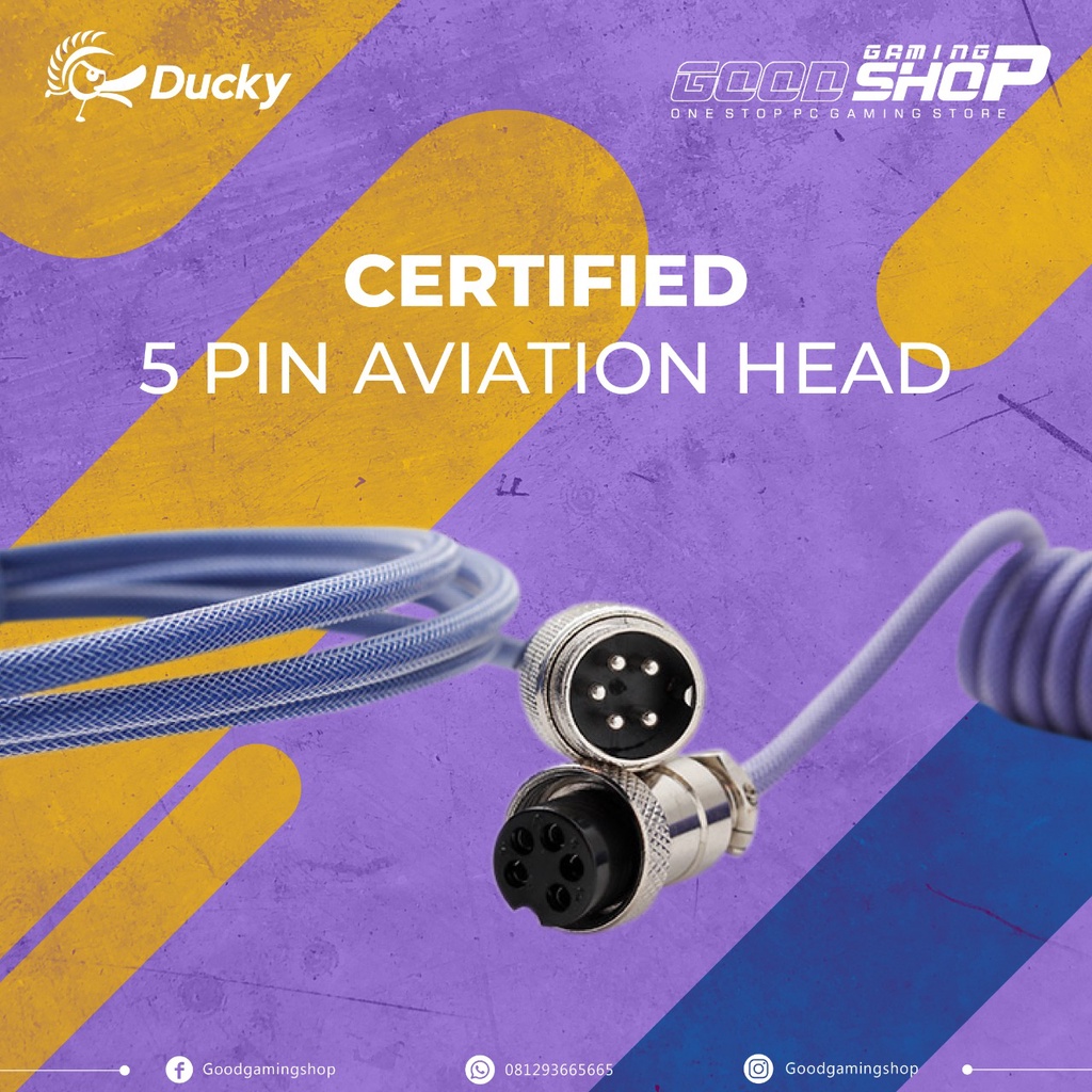 Ducky Premicord 2 Tone Customized Shrinkable Coiled Cable