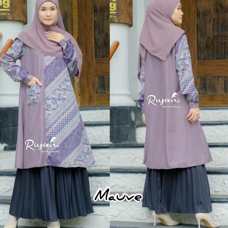 M94Y Baju Atasan batik Wanita Tunik Batik Baju Batik Wanita Original by Riyani Best