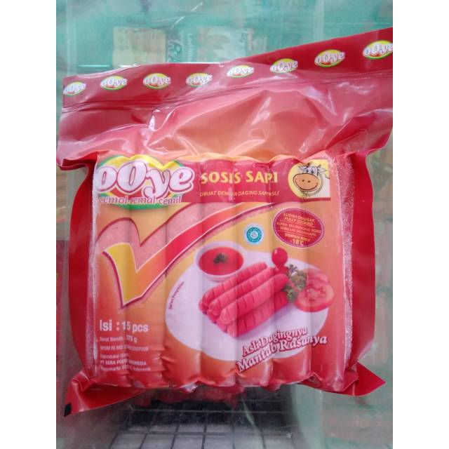 

Ooye sosis sapi 375gr 15pcs