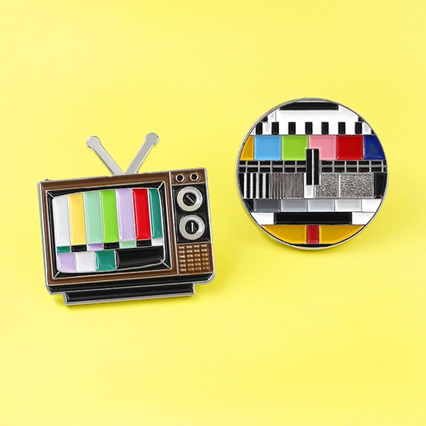 Bros Pin Enamel Desain Pelangi Tv Show Gaya Retro Untuk Hadiah Teman