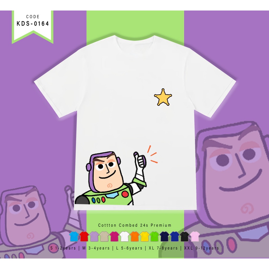 T-SHIRT / KAOS ANAK-ANAK TERMURAH BERGAMBAR TY BUZZ - TERIMA CUSTOM KAOS KELUARGA